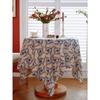 Cotton and Linen Tablecloths, Spring and Summer Green Leaves, Fresh Fabric Decorations, Dust-proof and Stain Proof Tea Table Cloths