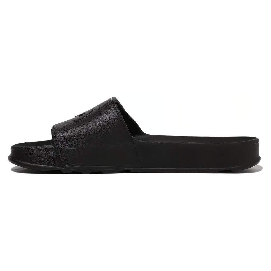 FILA Slick Slide Rubber Sole Slide Slippers Unisex Black Korean Style 1SM01971F_001