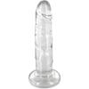 Transparent Jelly Dong Dildo with Suction Cup 18cm TU Transparent