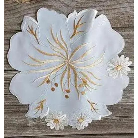 HOT Christmas Flower Embroidery Table Place Mat Cloth Tea Placemat Dining Coaster Kitchen Table Decoration and Accessories