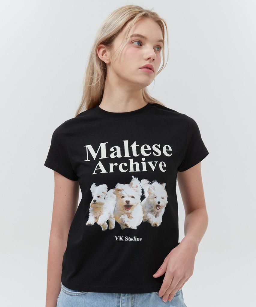 WAIKEI Maltese Archive Short Sleeve T-Shirt Black