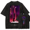 Ghost In The Shell Motoko Kusanagi T Shirt Men Women Cotton Graphic Printed Short Sleeve Round Neck Washed Punk Streetwear Tee