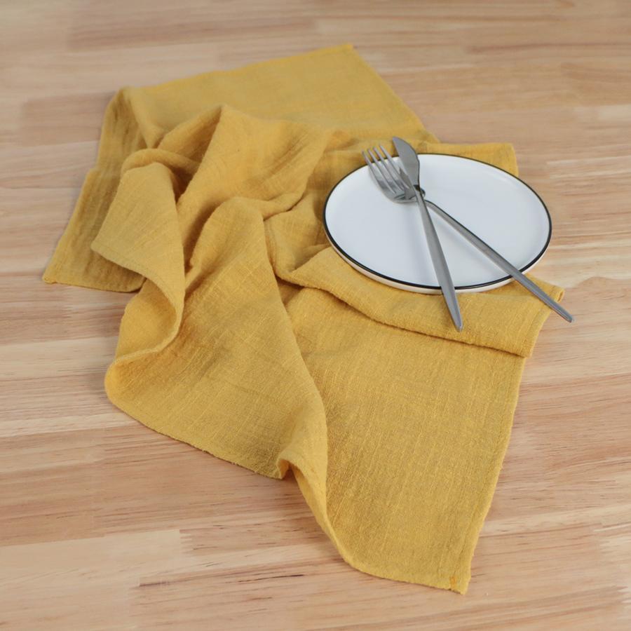 4PCS 45X60CM Large Size Gauze Cotton Napkins,Reusable Kitchen Dining Placemats,Customized Dinner Table Rustic Wedding Decor