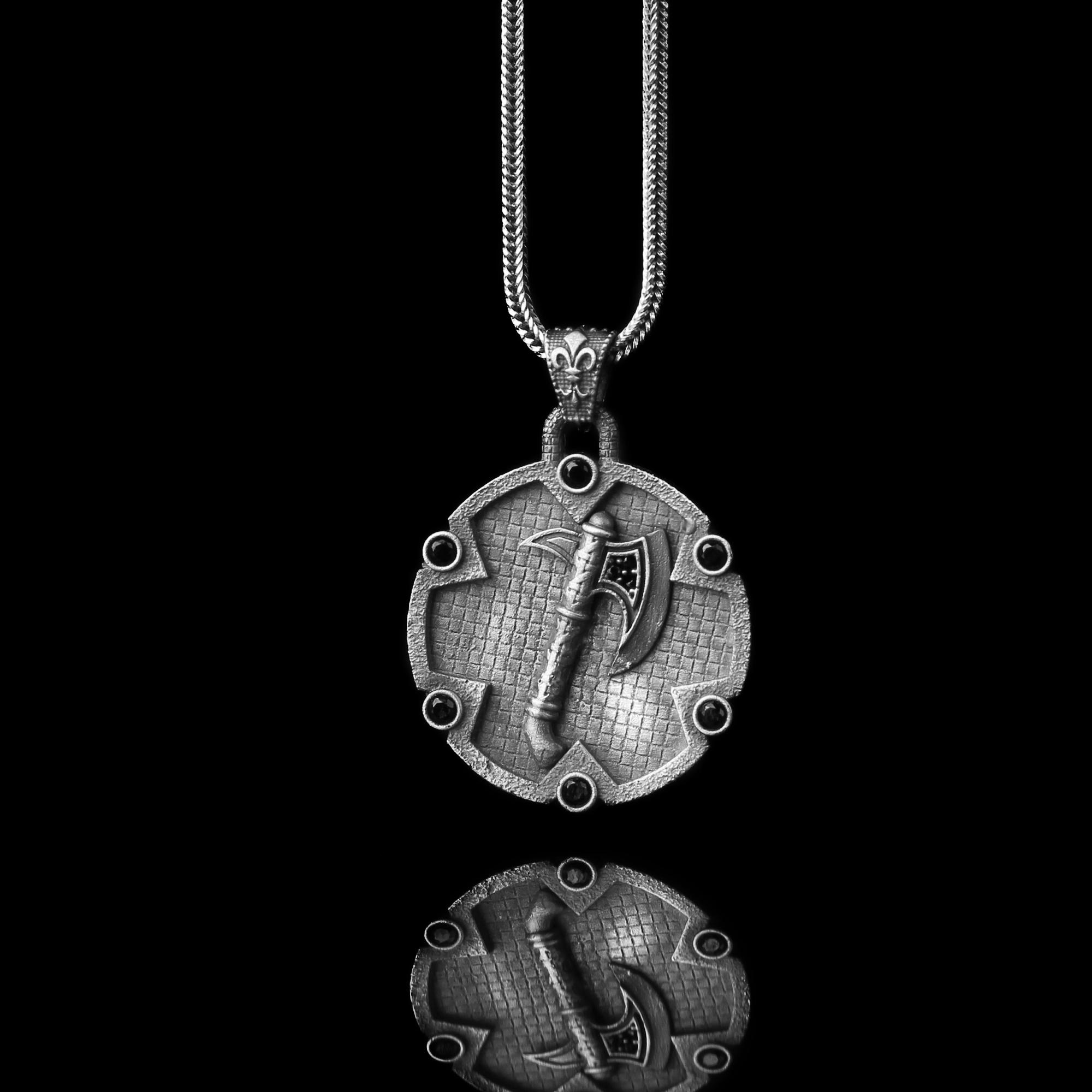 

Ожерелье с топором из стерлингового серебра 925 пробы, ювелирные изделия, подвеска воина для мужчин, аксессуар для топора для него, подарок на день рождения для отца