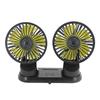 Usb Vehicle Fan Dual Head Powerful 3-speed Adjustable Dashboard Air Outlet High Airflow Fan Car Summer Accessories