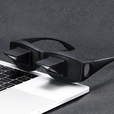 Lazy Glasses for Lie Down Reading Watching TV Glasses In Bed Prism Glasses Horizontal Spectacles Reduce Pressure On Face Rotate View 90 Degrees