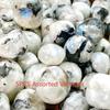 10-30mm Rainbow Moonstone Tumbled Stones Natural Decor for Home Aquarium, DIY Crafts Unique Gift Irregular Stone Shape Polished