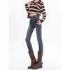 2026 Retro High-Waisted Slimming Skinny Jeans for Women - Elastic Pencil Pants for Autumn/Winter