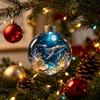 Coastal Style Home Seasonal Ornaments Ocean Animal Christmas Ball Ornament, 3D Marine Life Hanging Decoration, Theme Beach Xmas Tree Pendant