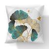 X federa cuscino in poliestere foglia di ginkgo nero oro federa cuscino lombare soggiorno sedia divano decorazione casa