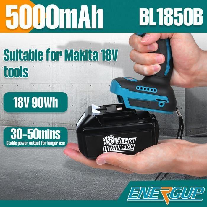 Energup 18V 5.0Ah Batterie De Remplacement Pour Makita 18V Batterie BL1860 BL1850 BL1840 BL1830 BL1820 BL1815 BL1820B BL1815B LXT