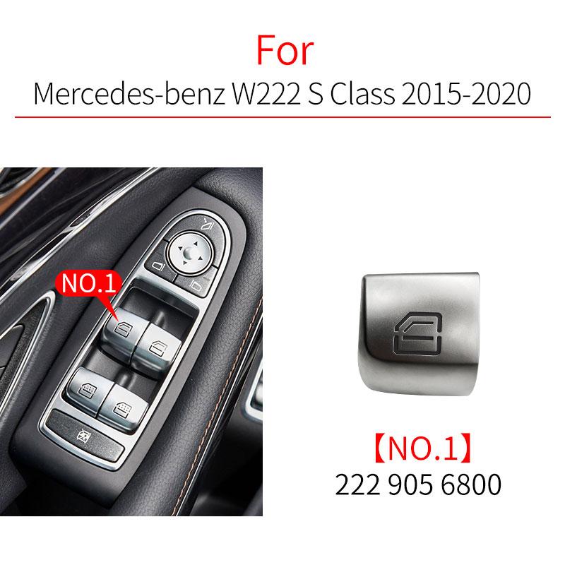 For Benz E S Class Car Power Window Switch Button Cover Cap Accessory For Mercedes W212 W222 E300 S300 S320 S350 S400 S500 S600