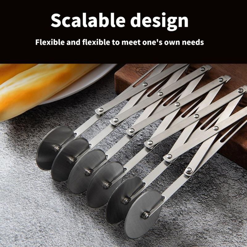 Pizzaschneider mit Rad-Designs Ergonomischer Edelstahl-Pizzaschneider Radschneider für schnelles Schneiden