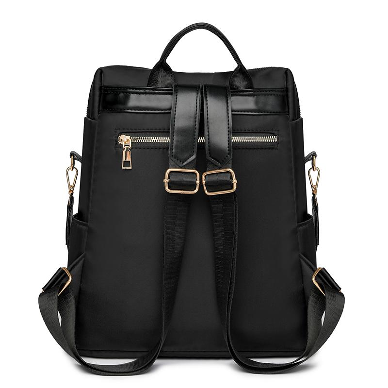 Patchwork Backpack Women's Leopard Print Backpack Large Capacity Schoolbag