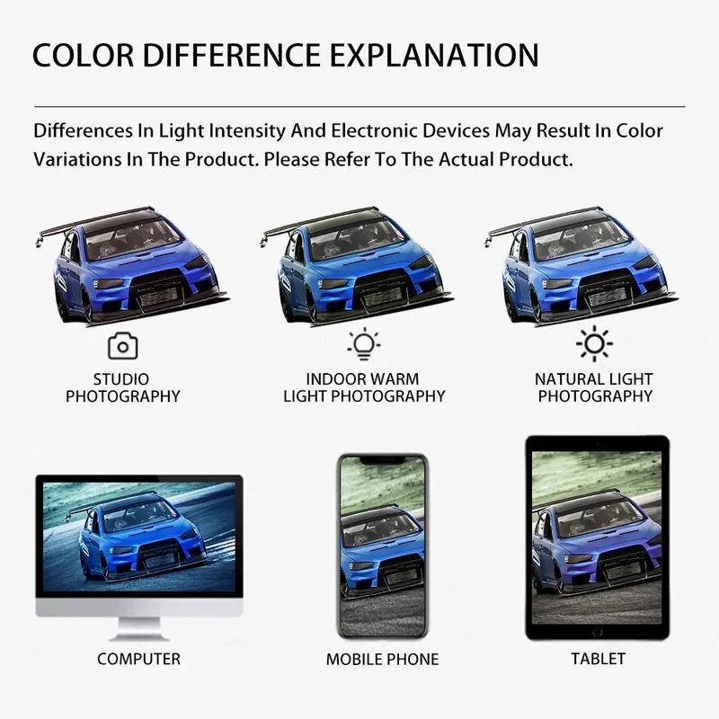 Car Wrap Vinyl Film Multicolored Coral Sky Blue Color Change Stickers PET Bubble Free Auto Self Adhesive Sticker Car Accessories