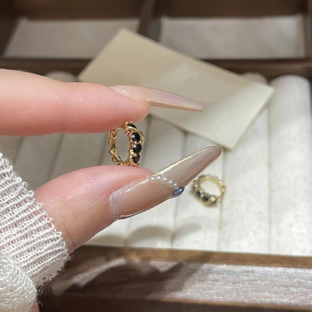 Black Zirconia Ear Cuff: Elegant & Versatile Women s Earrings