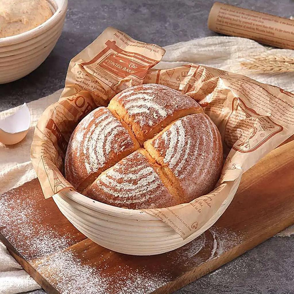 1pc-Dough Fermentation Basket Bread Proofing Baskets Natural Rattan Basket for Professional and Home Bakers