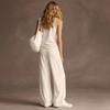 Fashionable Women's Vest V-neck Sleeveless Wide-leg Pants Set, Loose And Casual Two-piece Women's Set