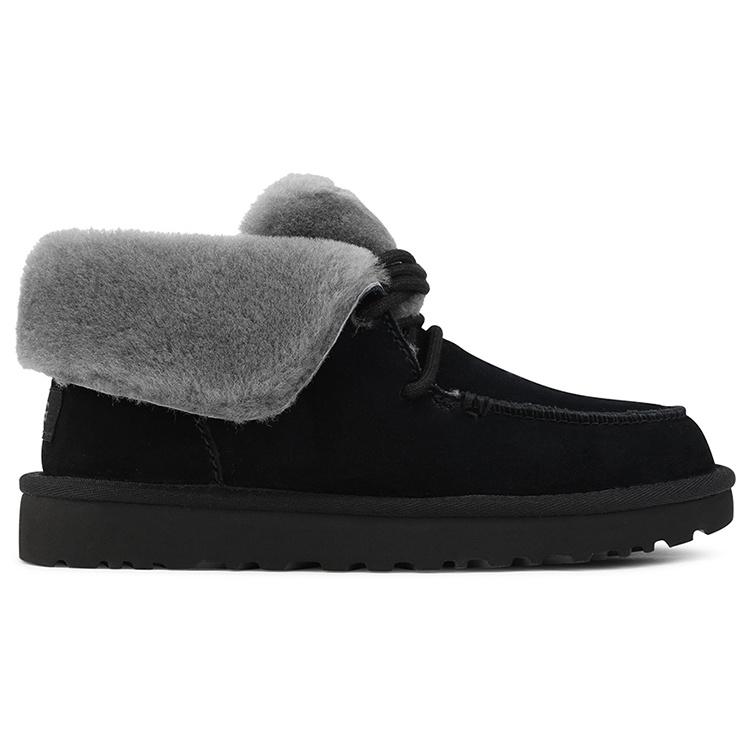 (WMNS) UGG Diara Lacing Fleece Lined Black Women's 1113090-BLK
