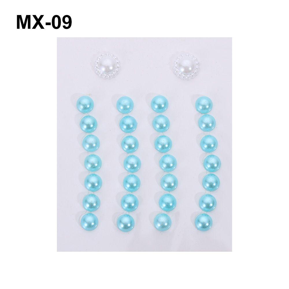 Fashion Colorful 3D Crystal Temporary Tattoo Face Gems Jewels Rhinestone Glitter Adhesive Stickers Festival Body Facial Decor