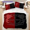 Bayer 04 Leverkusen Pattern Bedding Quilt Set Quilt Cover Pillowcase Home Decoration Birthday Gift (1 * Duvet Cover + 2 * Pillowcase, Without Core)