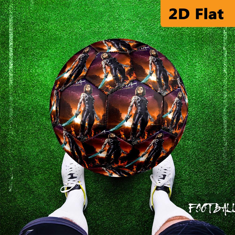 Alita: Battle Angel - Futuristic Warrior Soccer Ball Suitable for Both Training and Competition No. 5 Football Very Elastic