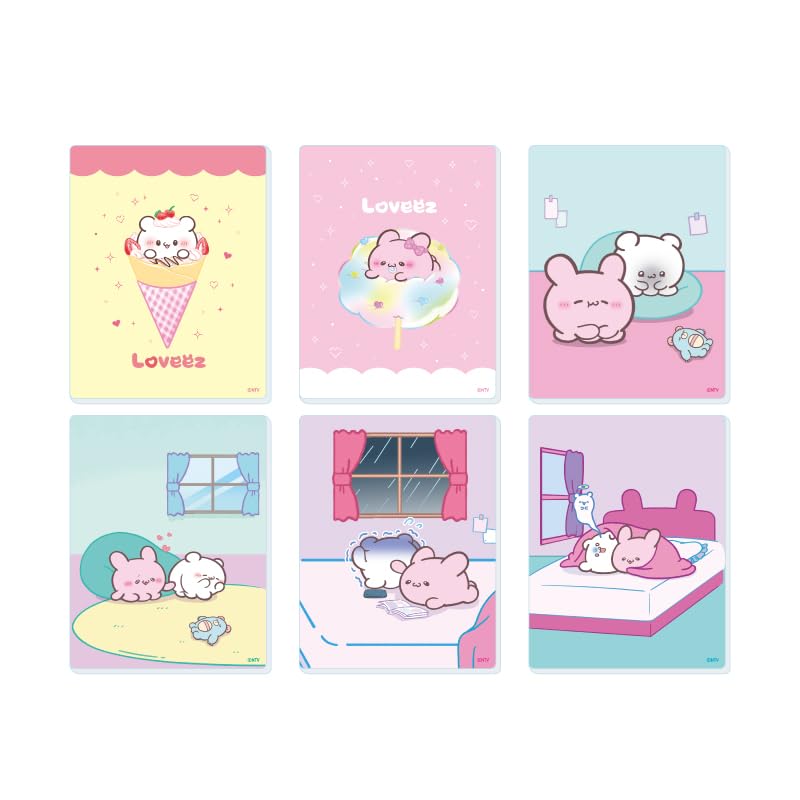 Loveys 01 [Официальные и оригинальные иллюстрации] Полный набор акриловых карточек (Коробка из 6 шт.)