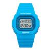 Small Square Matcha Green Electronic Watch, Male And Female Students Luminous Waterproof Sports Electronic Watch