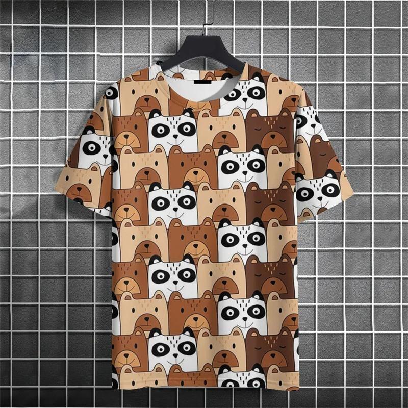 Kids Adult Cartoon Cat 3D Printed T-shirt Summer Women's and Men's Casual Outdoor Girl and Boy Short Sleeve Tees Top Pullover