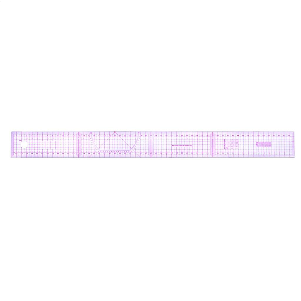 French Curve Ruler Cutting Quilting Accessories Clear 7 Pieces Fashion Design Sewing Ruler Set For Quilters Beginners Tailors