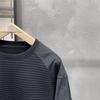 Sweat-shirt Gaufre Rétro Japonais pour Homme - Style Coréen, Tendance Décontracté Coupe Ample, Haut Pullover à Col Rond