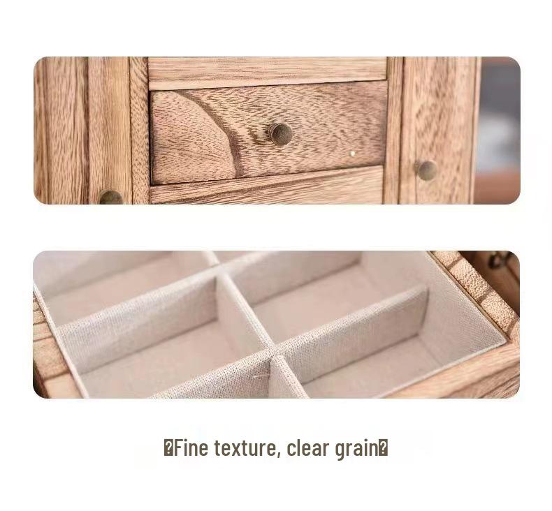 Wooden Multi-Layer Jewelry Box Display & Storage Organizer