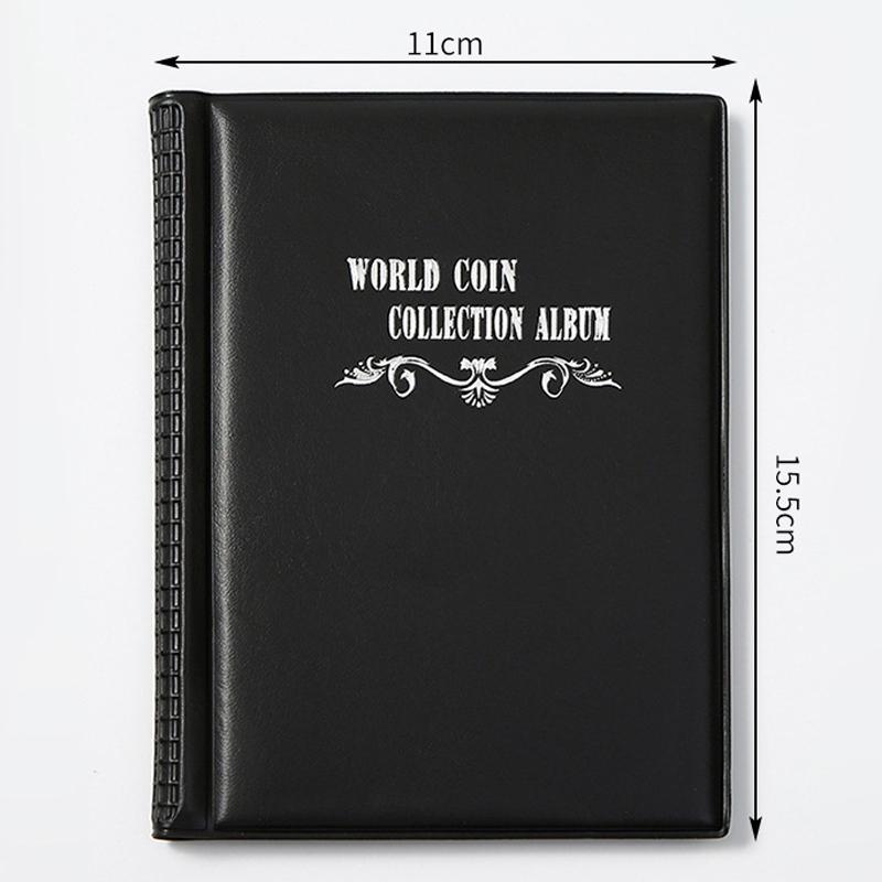 

120 Pockets Coin Collection Book 10 Pages Coin Collection Holder Album Commemorative Coin Organizer Storage