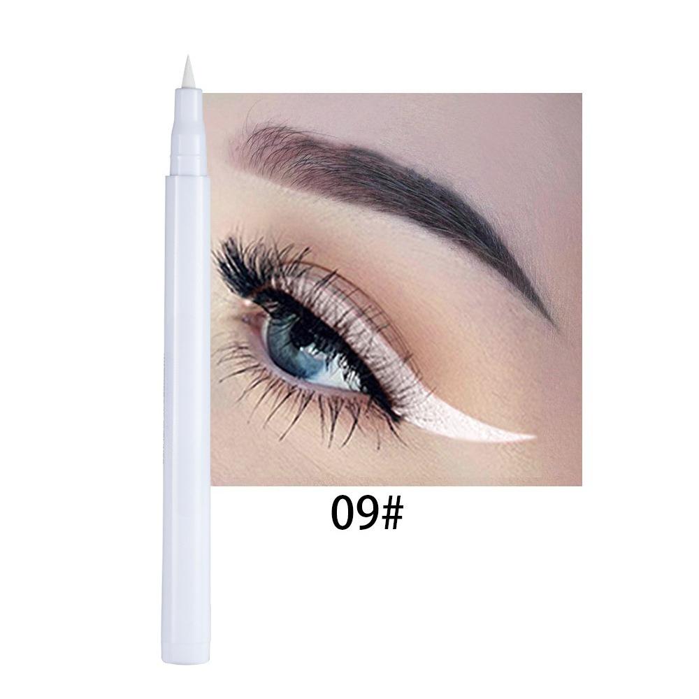 Eye Liner Pencil Small Gold Liquid Eyeliner Pen Quick-drying Eyeliner Waterproof Lasting Eyeliner Black/Brown Eyes Makeup Liquid