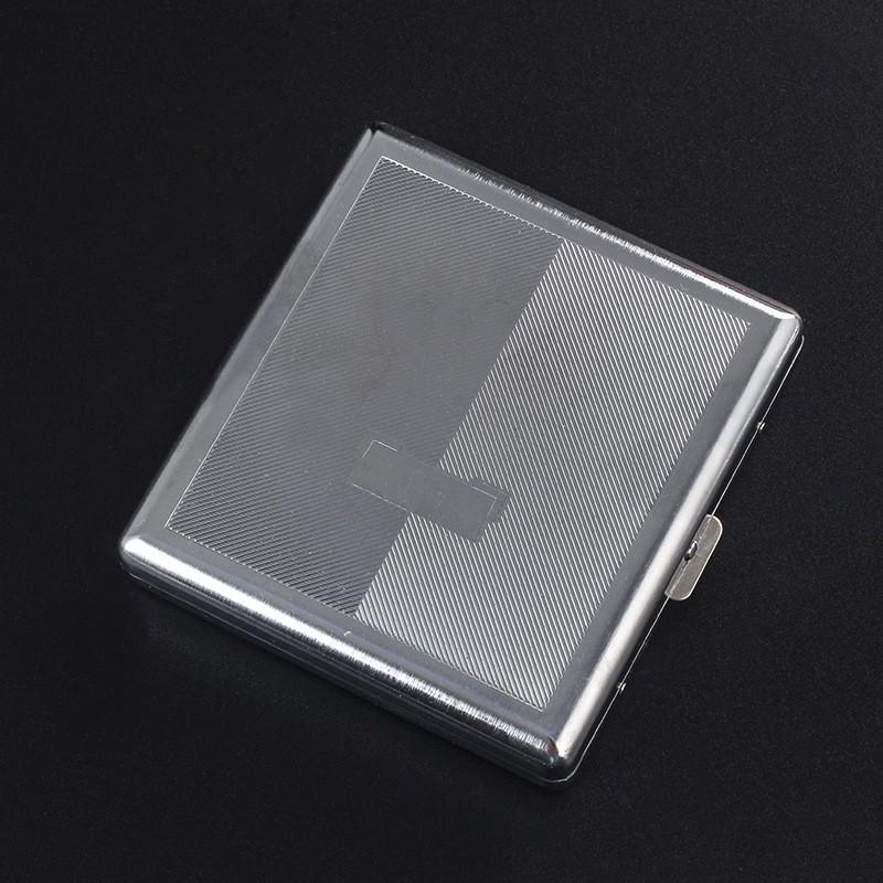 20PCS Metal Cigarette Box Stainless Steel Embossed Portable Cigarette Case Personalized Fashionable Storage Box Smoking Tool