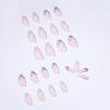Light Purple Full-Diamond Ballet Nail Art Stickers - Removable False Nails