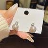 925 Sterling Silver Full Diamond Tassel Earrings – High-End European & American Style, Super Shiny, Luxurious Ear Jewelry for Women.