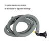 90° Marine Sewage Drain Outlet for Yacht Hull - Black/White