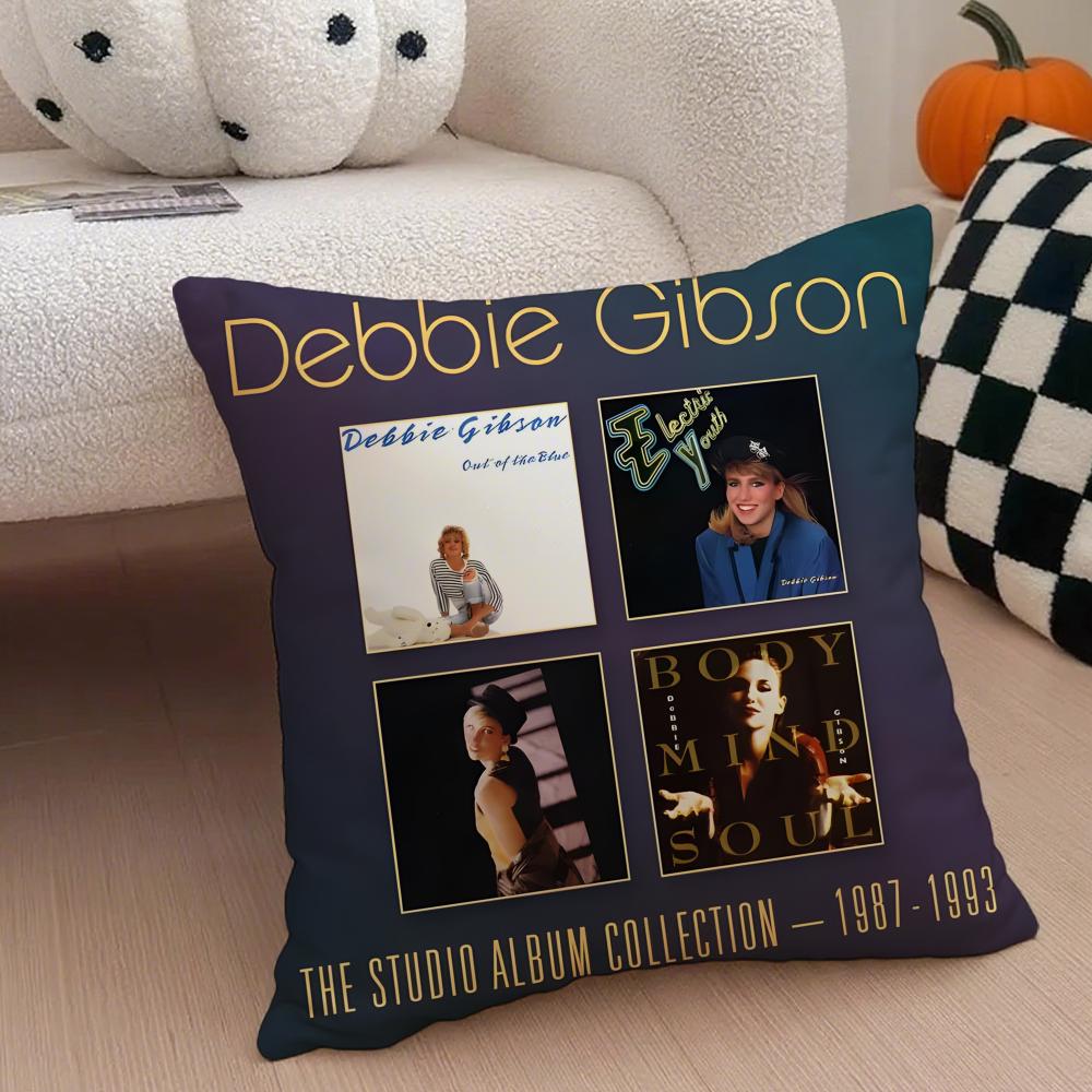 Debbie Gibson Pillow Case Anti-dustmite Pillowcase Invisible zipper silky short plush Sofa cushion cover