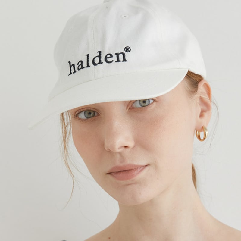 

halden halden trademark logo ball cap (C001_white) white