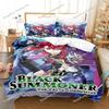 3D Print Anime Black Summoner Bedding Set Duvet Cover Bed Set Quilt Cover Pillowcase Comforter King Queen Size Boys Adult963