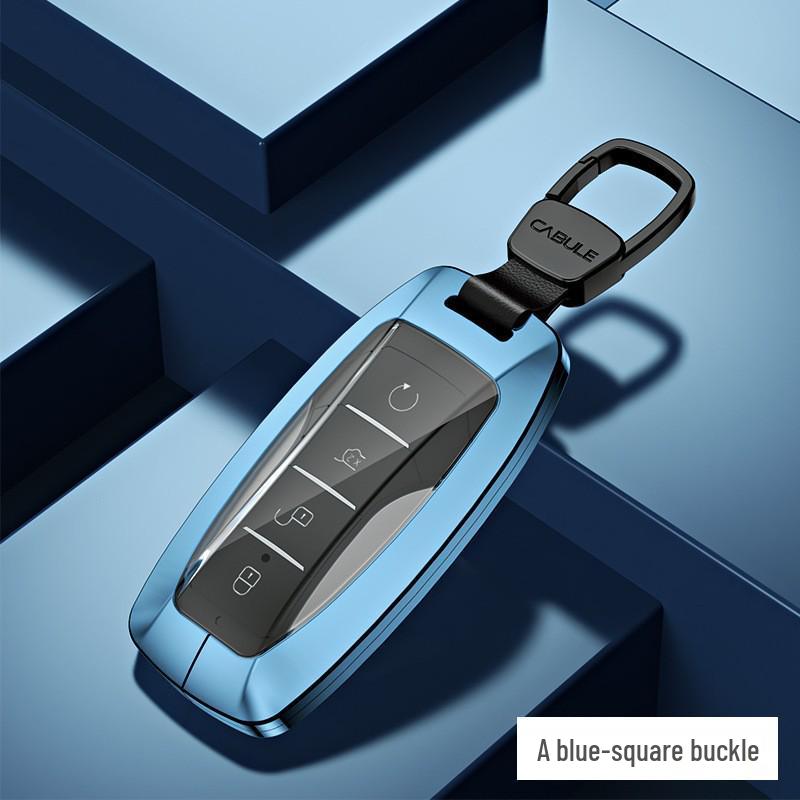 BYD Aluminum Alloy Car Key Case for Qin Pro, Song Pro, Tang, Han - High-End Metal Key Shell Set
