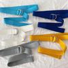 Casual Canvas Belt Solid Color Student Belt Casual Double Ring Buckle  for Jeans