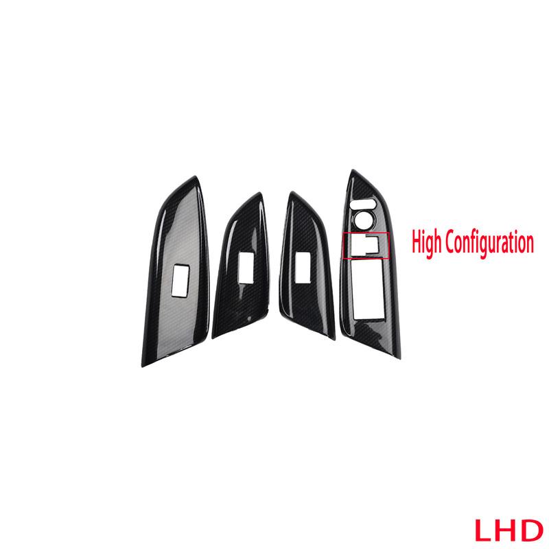 LHD RHD For Honda Fit Jazz GK5 2015-2018 Side Door Window Lift Panel Switch Button Cover Sticker Car Interior Accessories