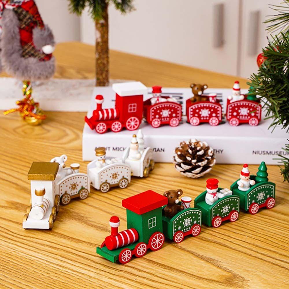 DIY Children's Toys Christmas Decoration Window Ornaments Train Christmas Ornament Home Decoration