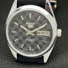 REFURBISHED AUTOMATIC SEIKO 5 MENS WATCH JAPAN MADE BLACK DIAL CUSTOM a440089-2 QV90-a440089