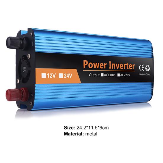 Car Power Converter Modified Sine Wave Safe Digital Display 1600W 12/24/48/60V