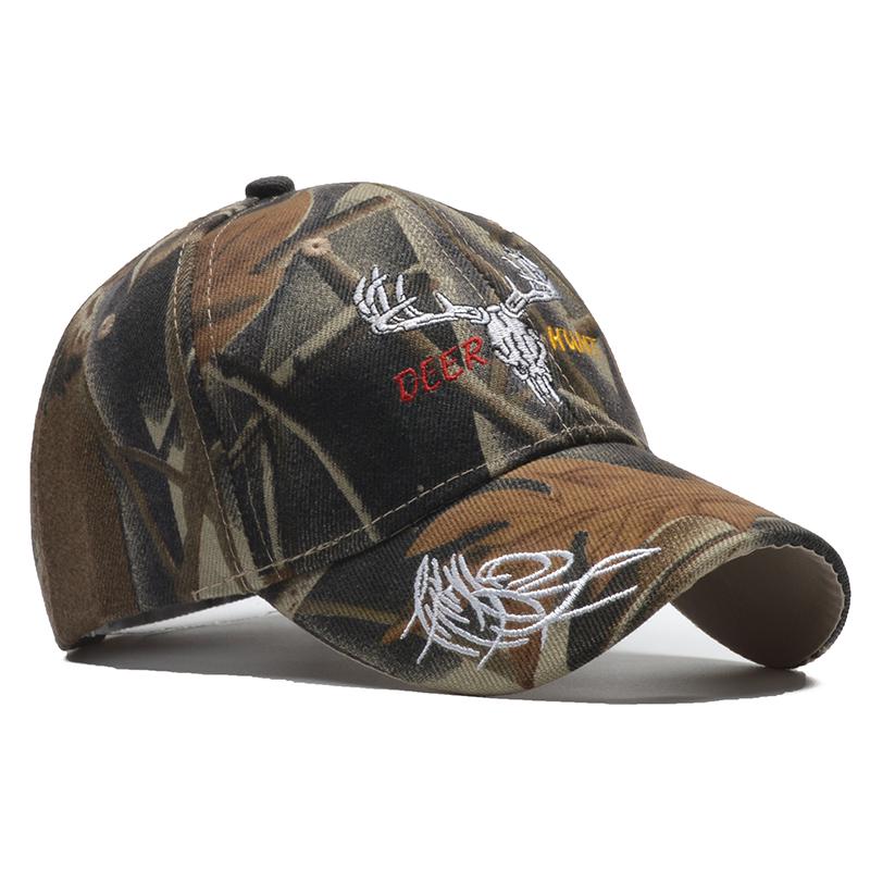 Casquette De Baseball Camouflage Marron/vert - Chasse Et Sport - Ajustable