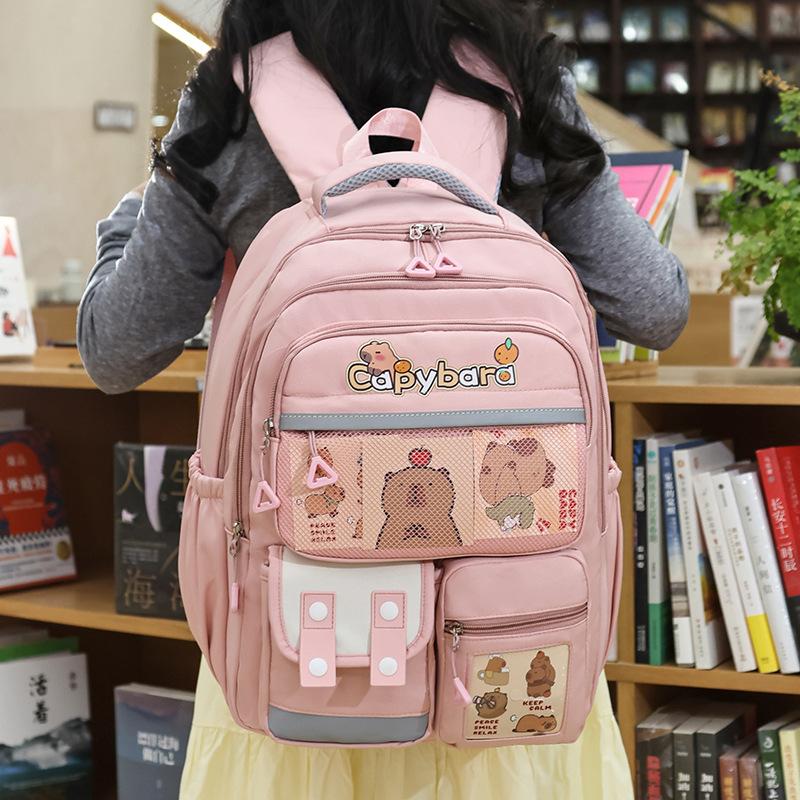New Fashion Backpack Cartoon Cute Versatile Casual Schoolbag Large Capacity Leisure Travel Backpack