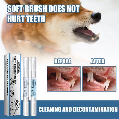 2x Pet Tooth Pen for Dogs and Cats for CalculusCleaning Travel-Friendly Pet Teeth and Gum Cleaning Easy To Use